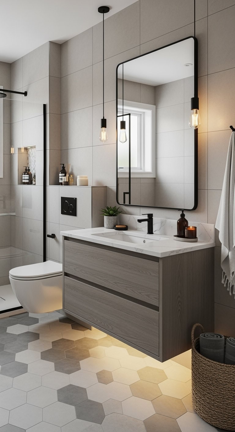 minimalist bathroom sanctuary design appeal