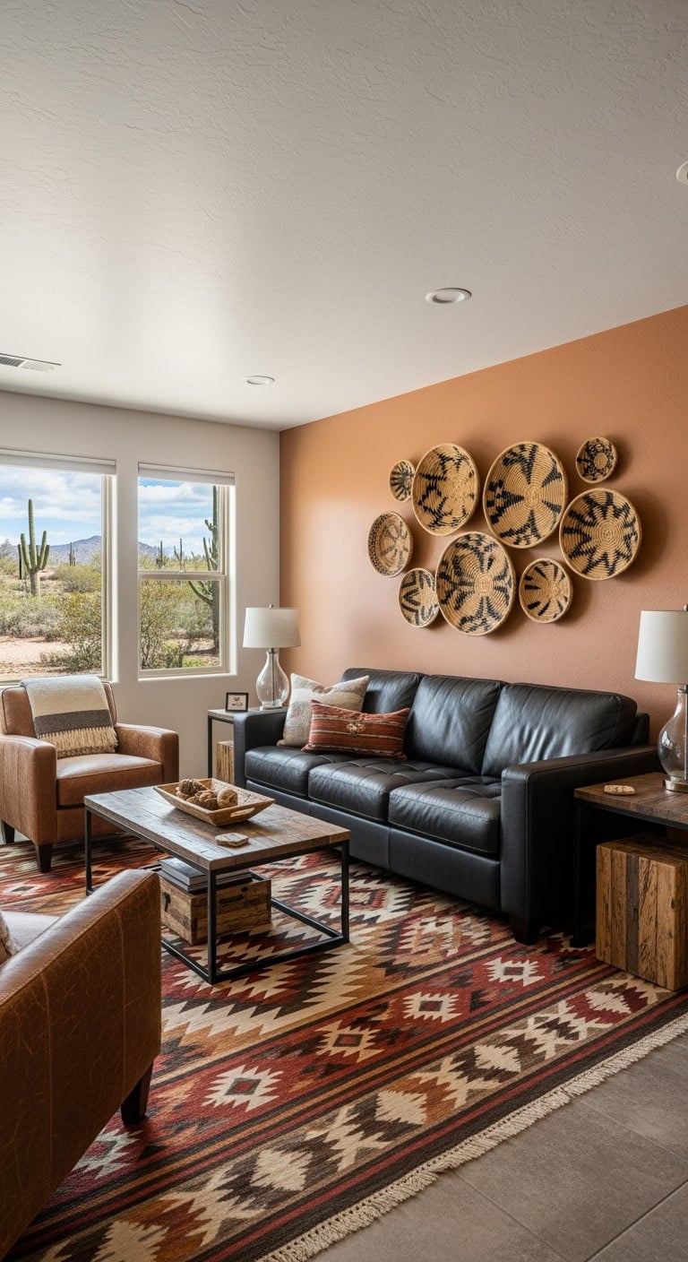 southwestern black leather retreat