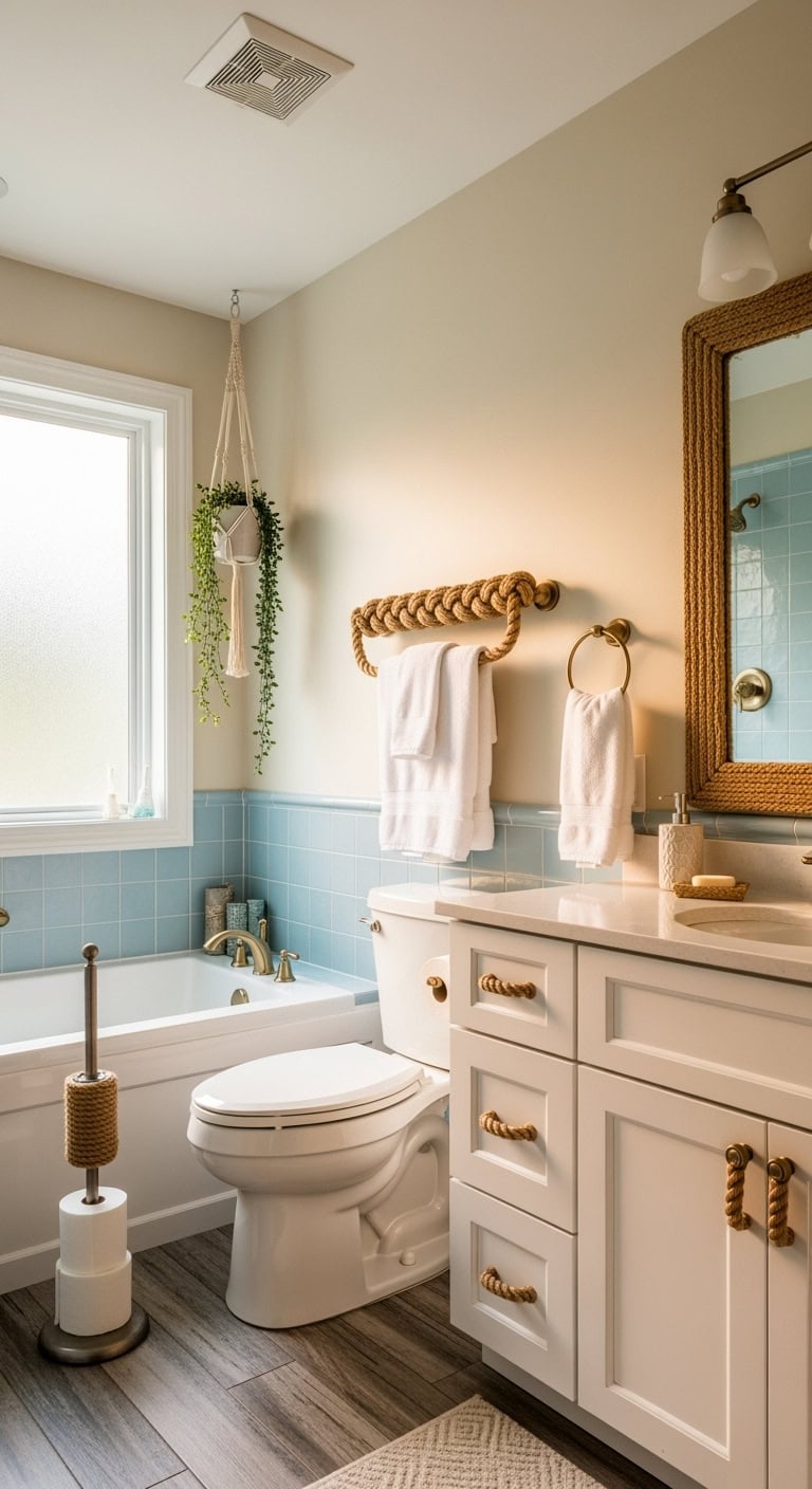 nautical rope accents add texture