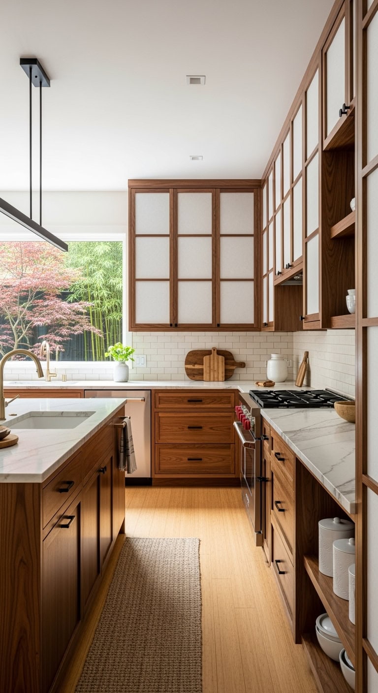 walnut and rice paper serenity