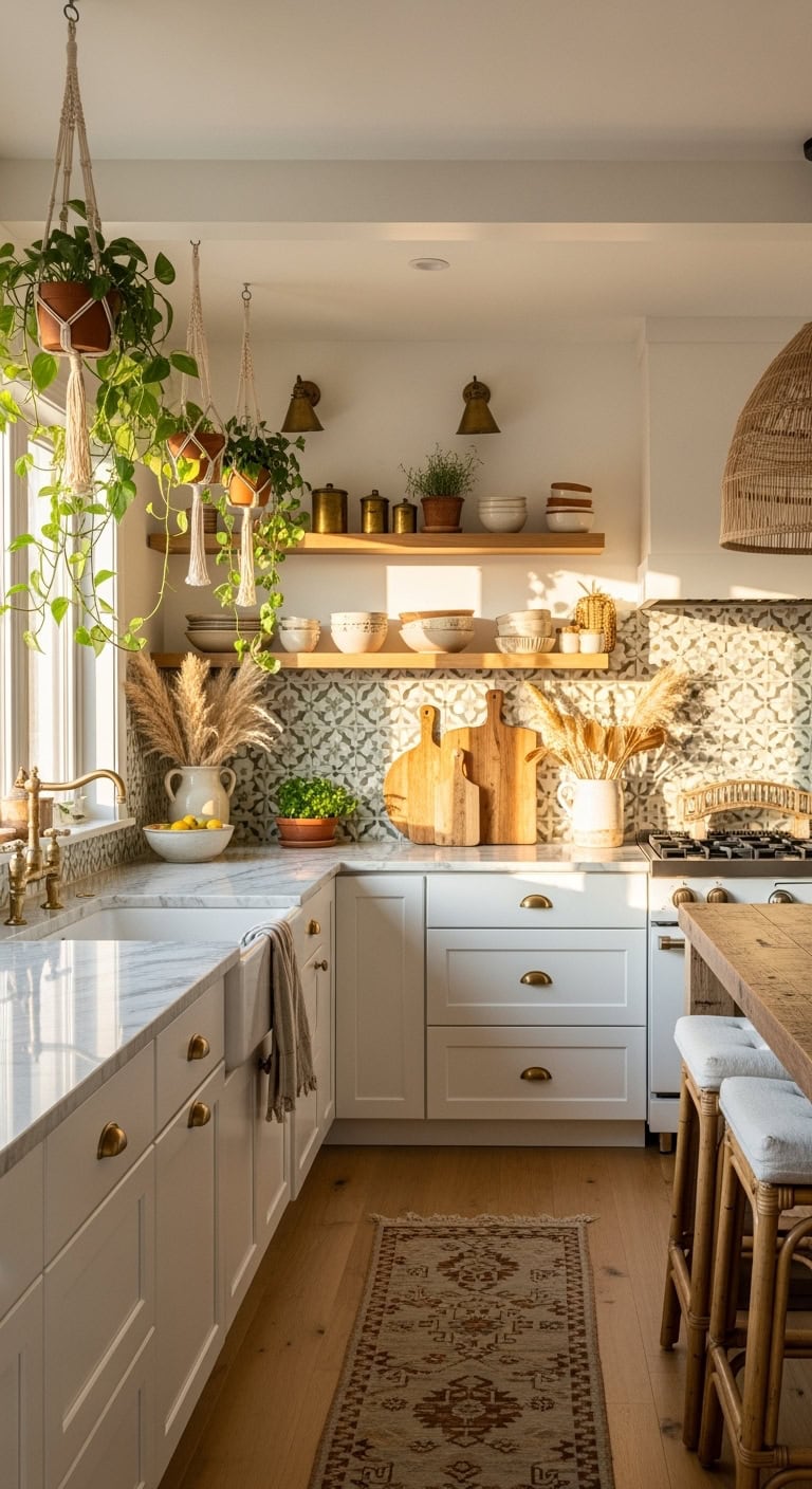 eclectic bohemian kitchen design