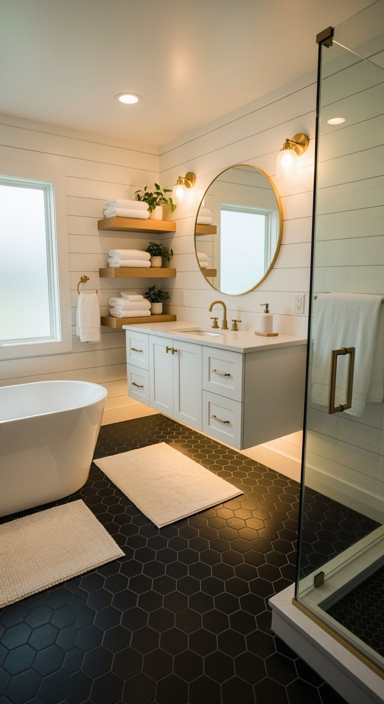 chic geometric bathroom dreamscape