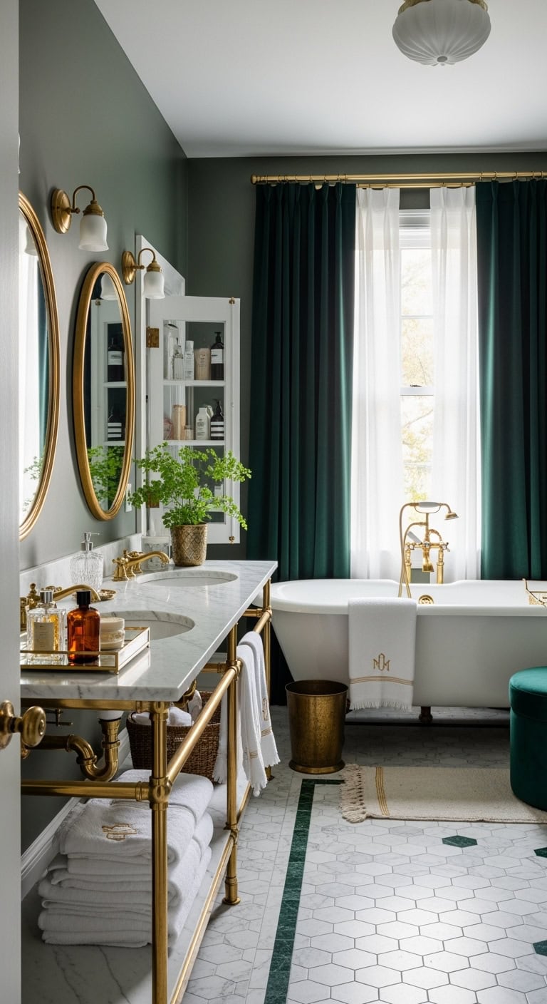 old hollywood glamour velvet curtains