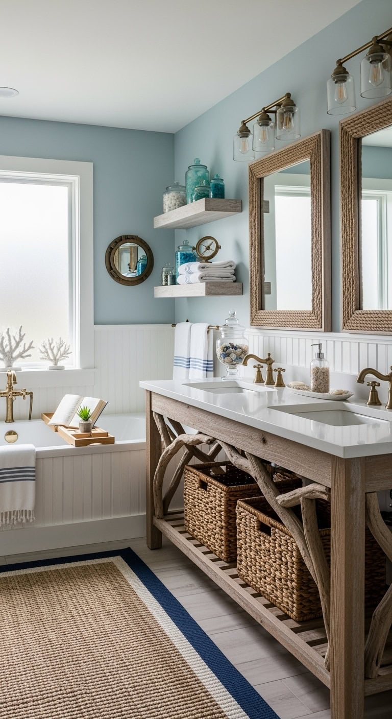 beachy nautical coastal driftwood inspired