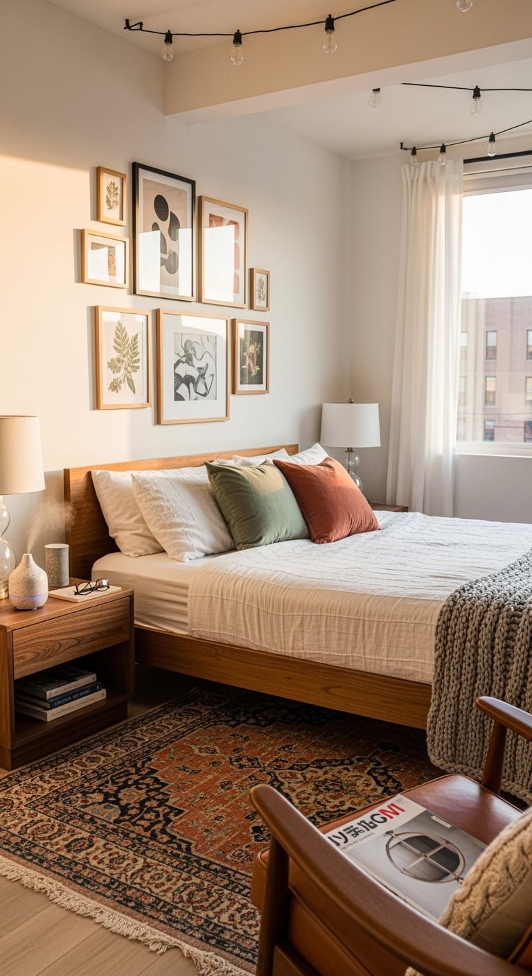 balanced centered gallery wall art