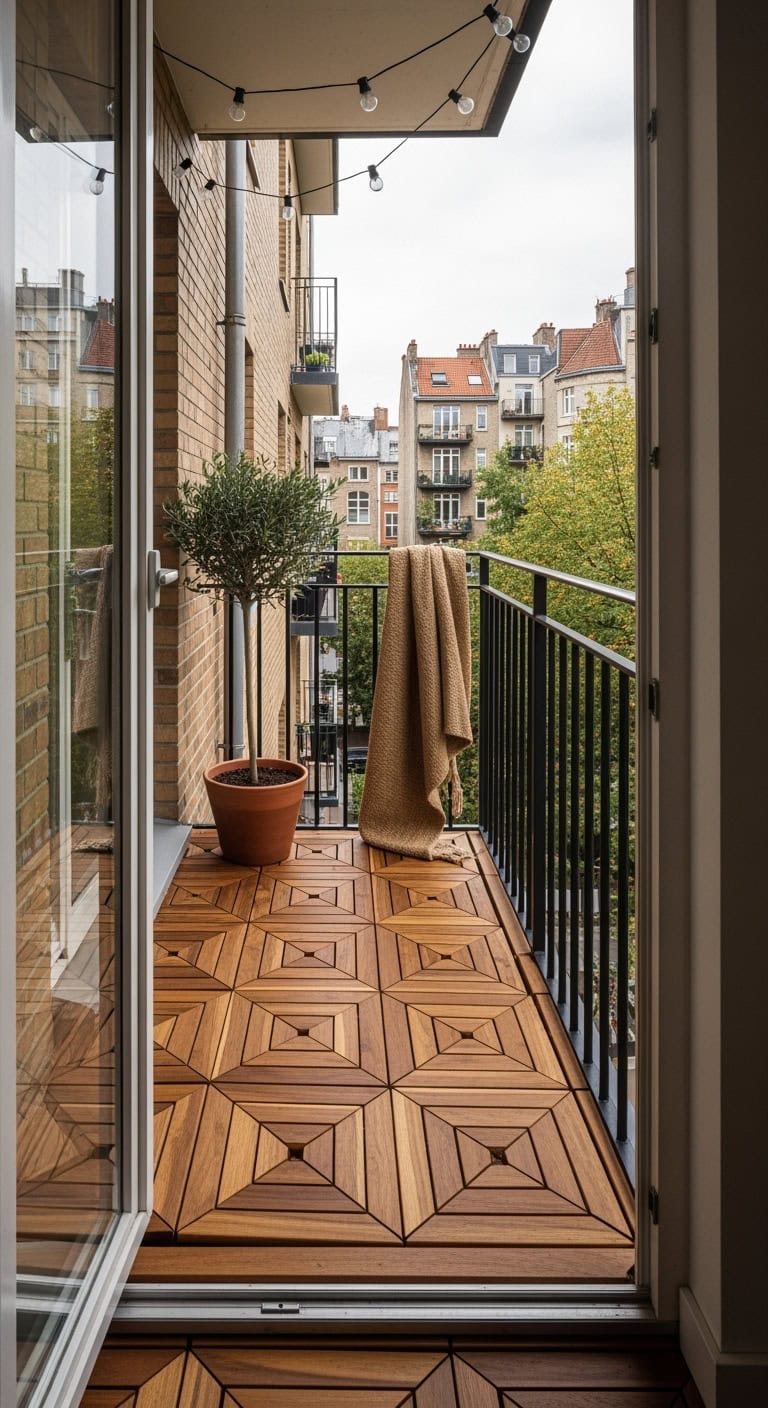 modular interlocking balcony makeover