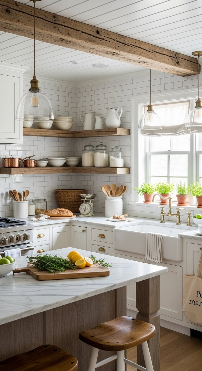 rustic farmhouse kitchen decor elements