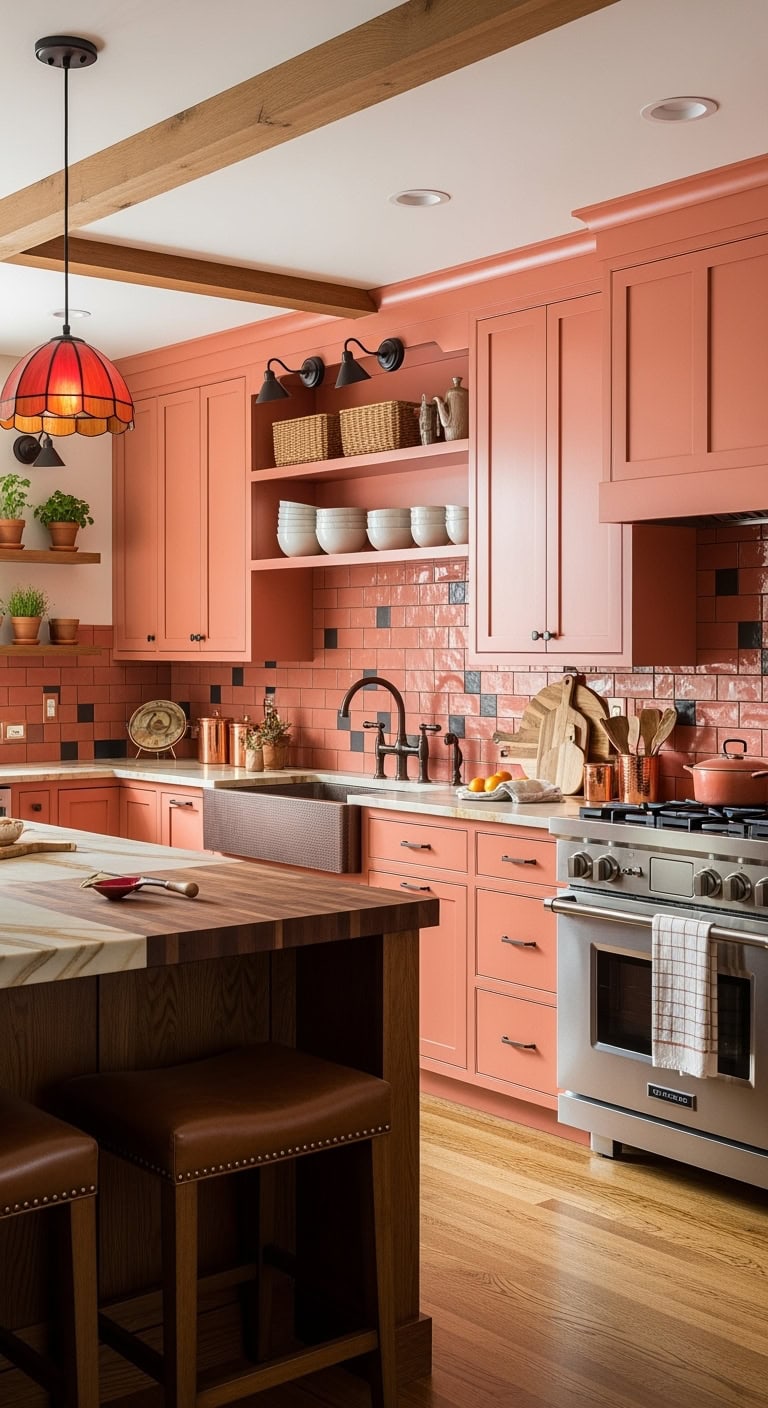 craftsman coral kitchen design