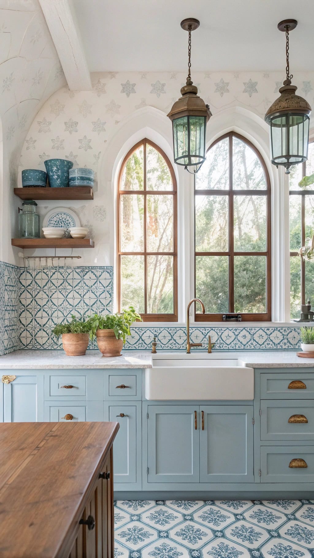 moroccan tile kitchen elegance