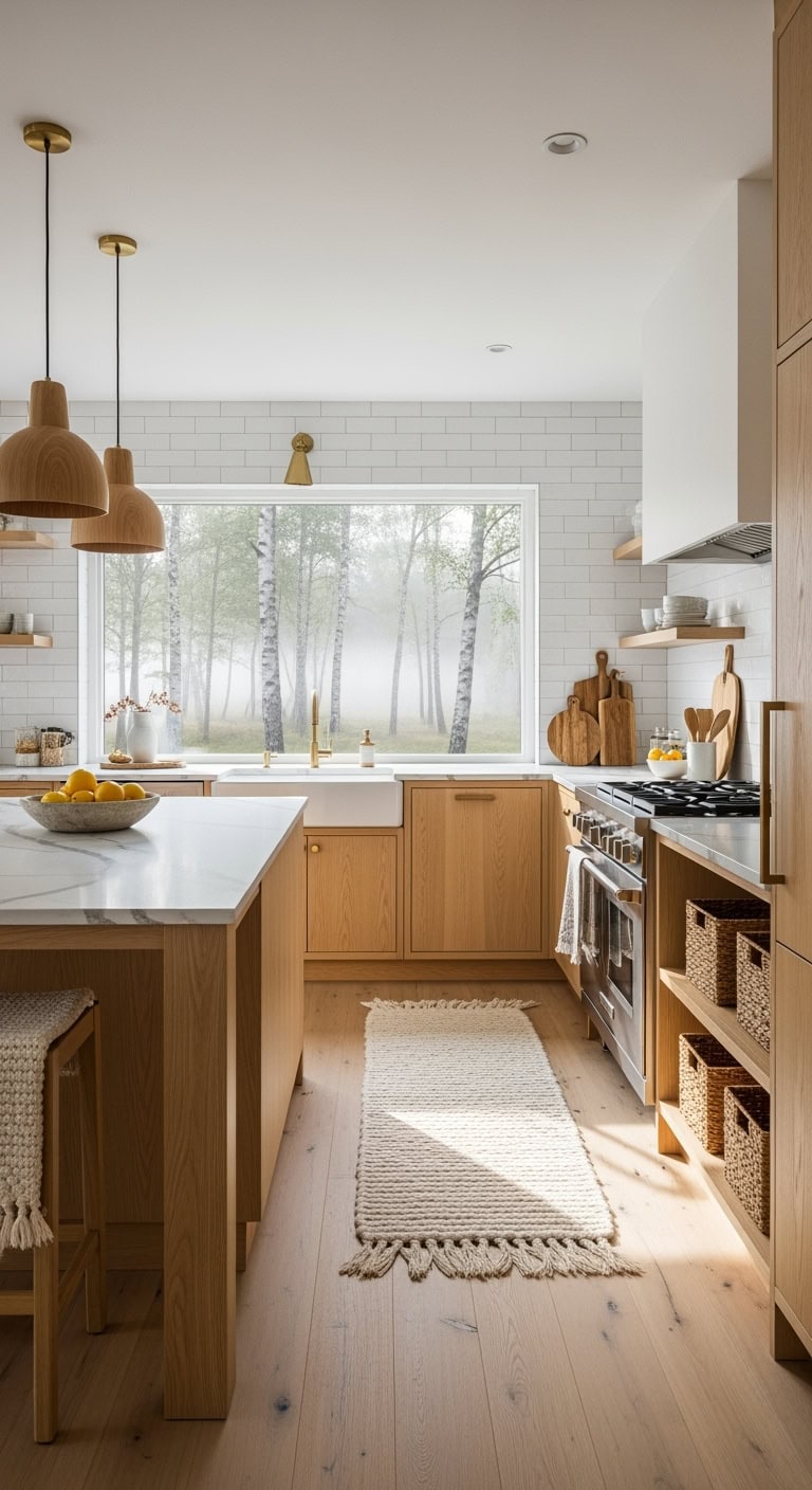 light wood hygge kitchen aesthetic