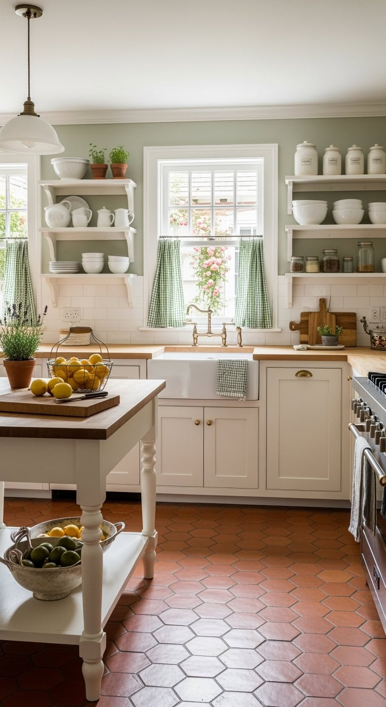 cozy cottage charm with terracotta