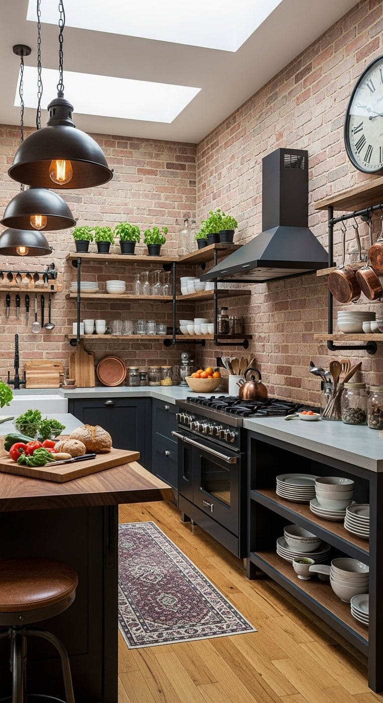 industrial chic kitchen design