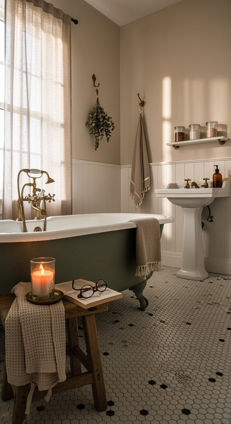 calming cottage inspired bathroom sanctuary