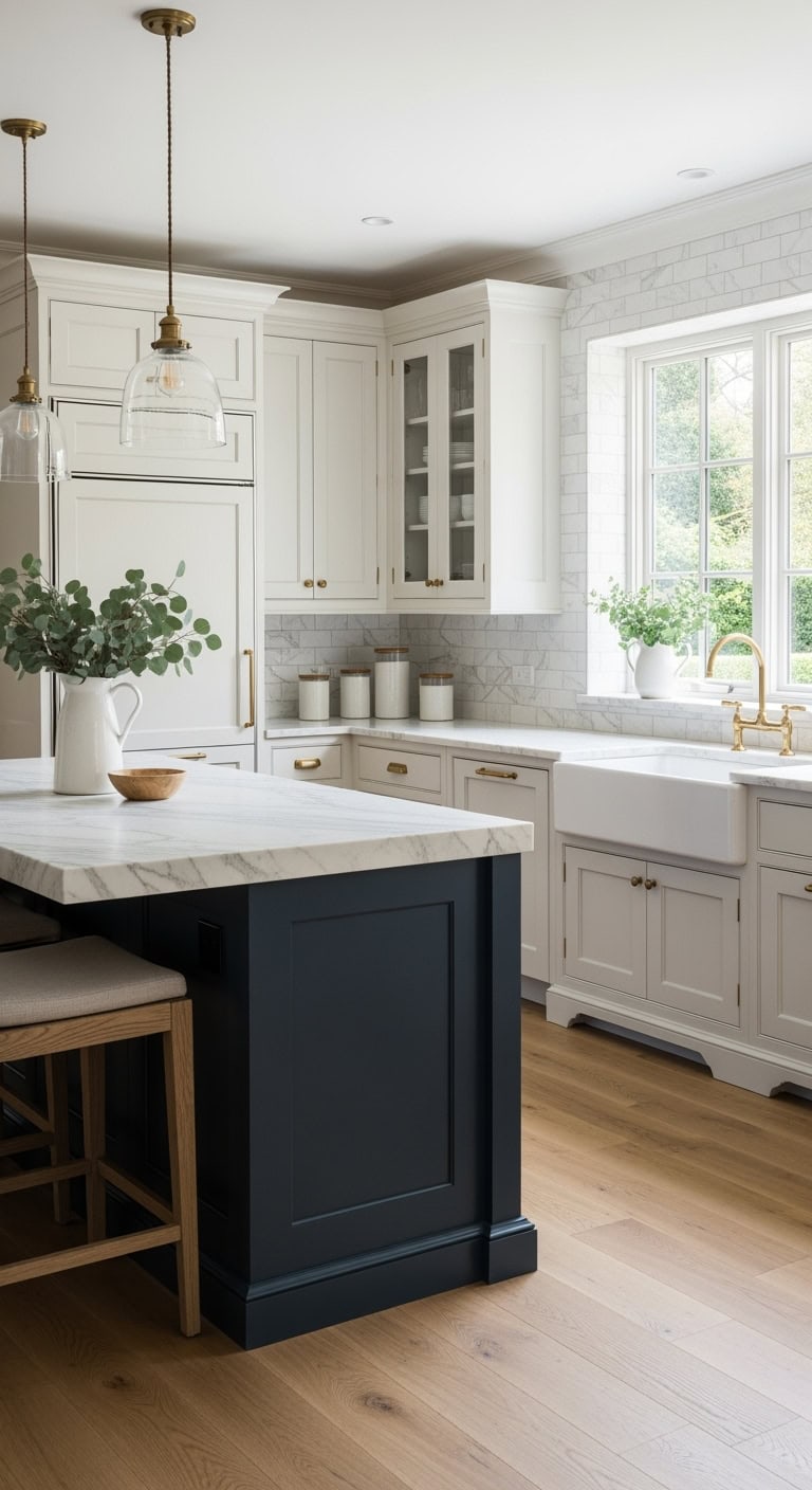 classic paneled luxury island