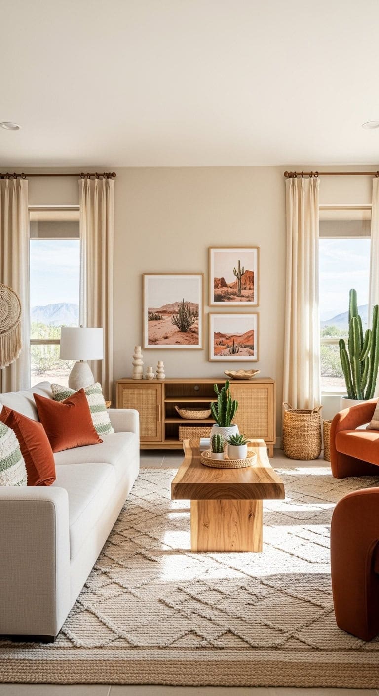 terracotta desert modern living