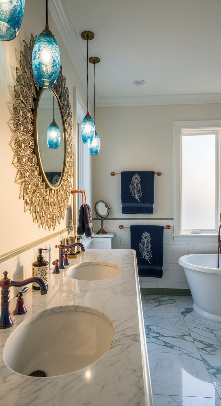 luxurious iridescent feather inspired harmonious