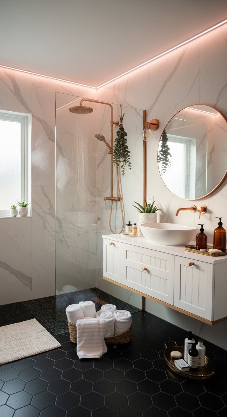 diamond encrusted smart shower luxury