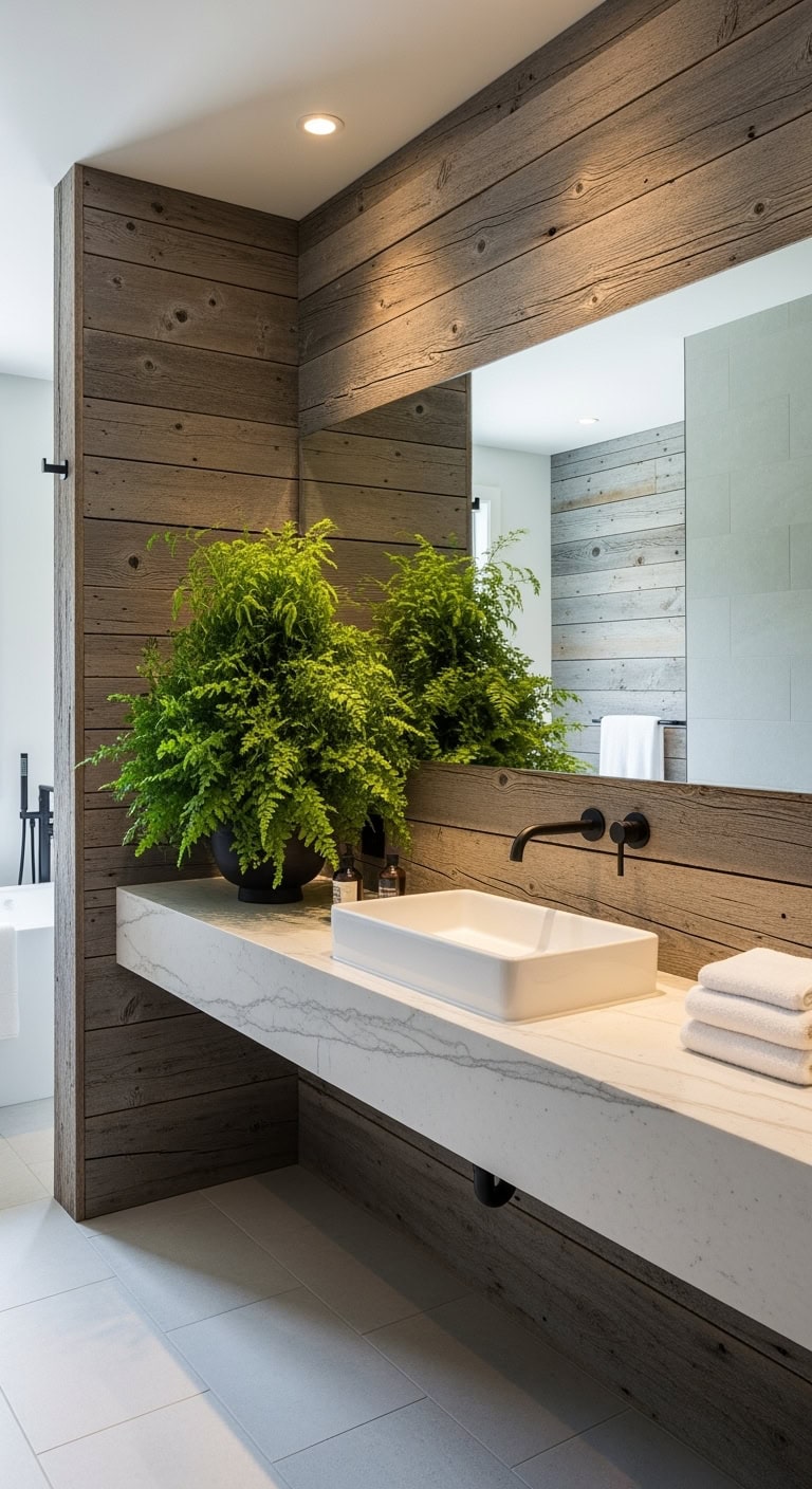 reclaimed gray wood serenity