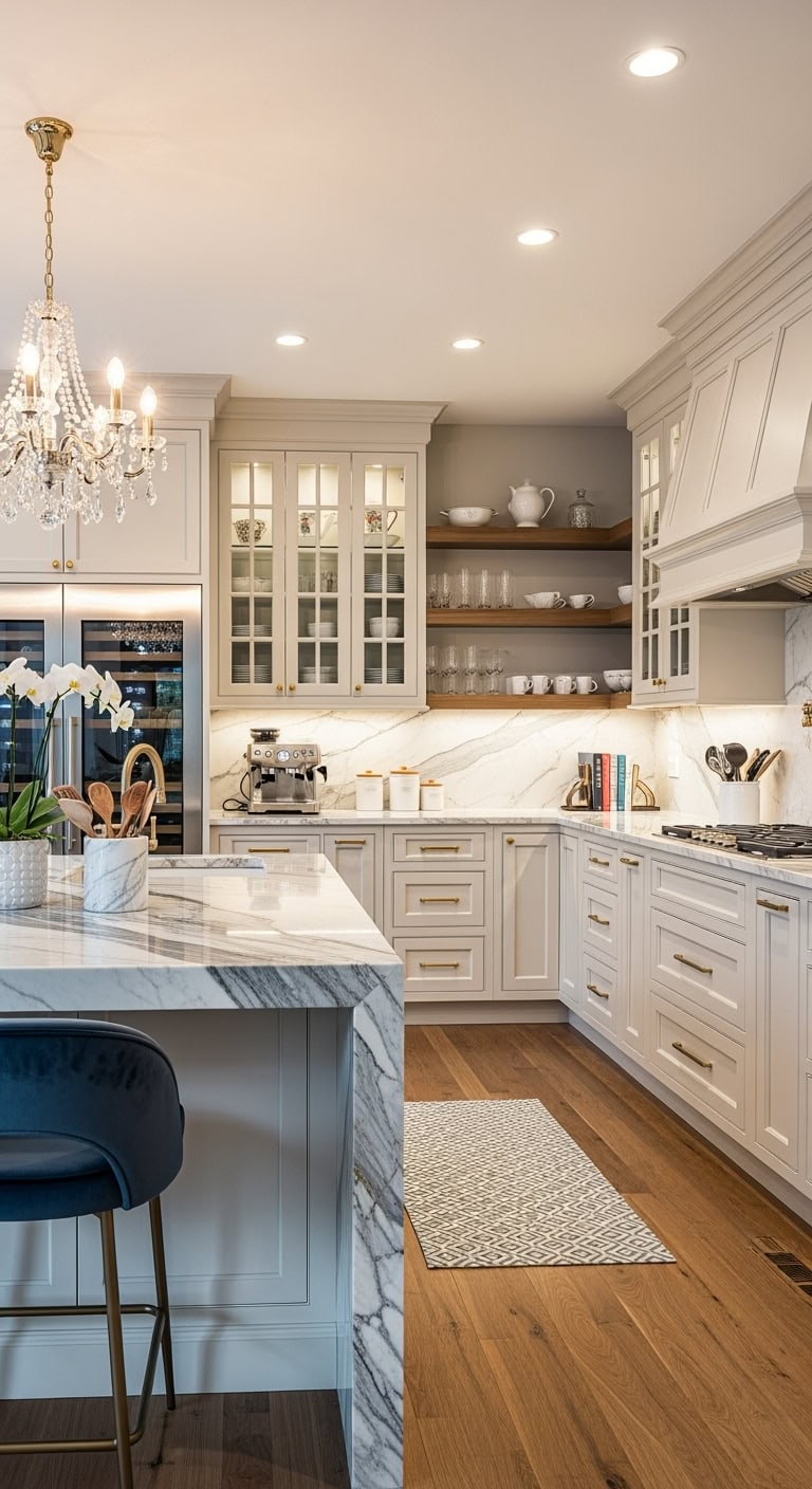 elegant off white kitchen luxury