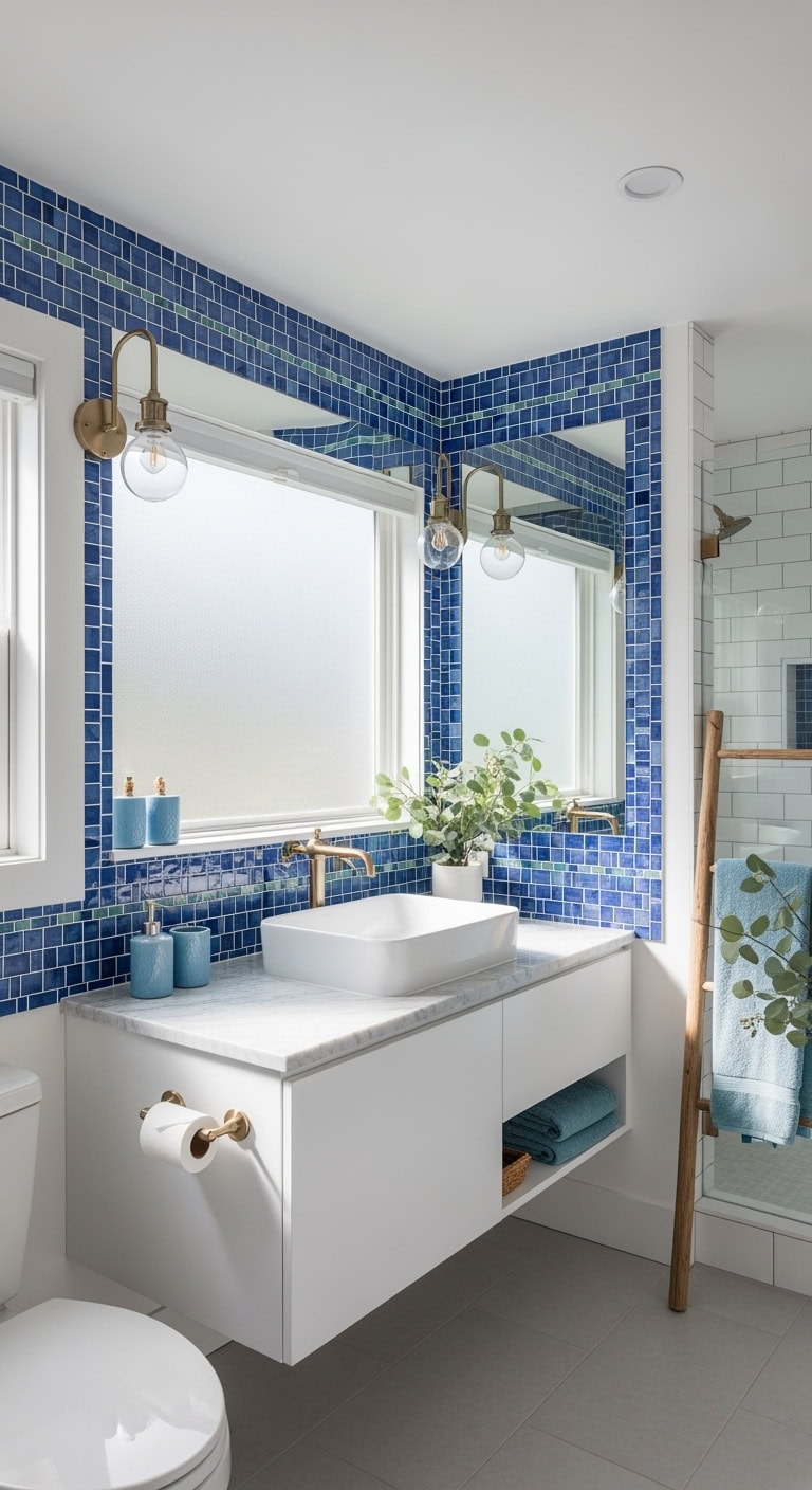 mediterranean coastal charm tile border