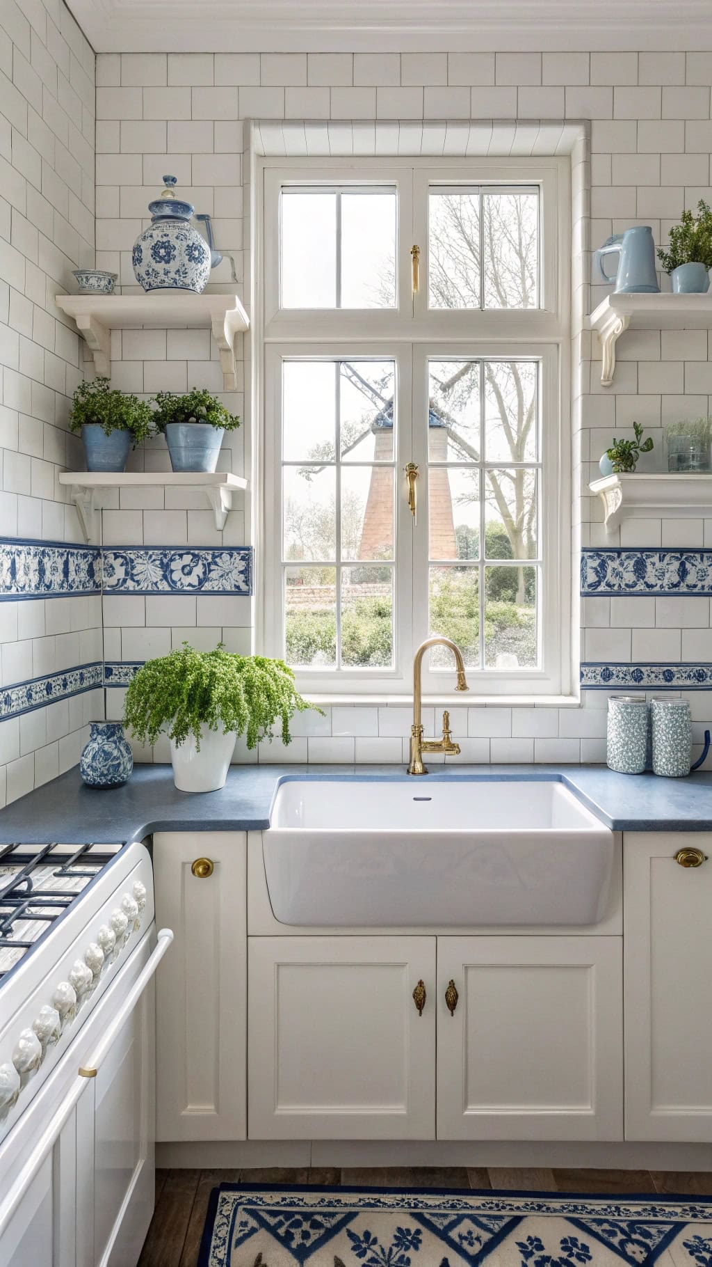delft blue kitchen decor