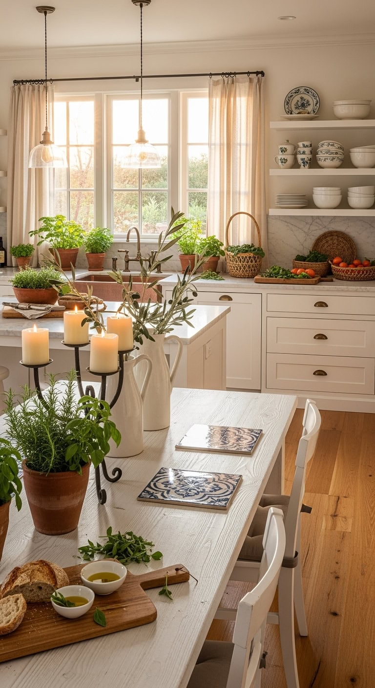 mediterranean rustic dining elegance