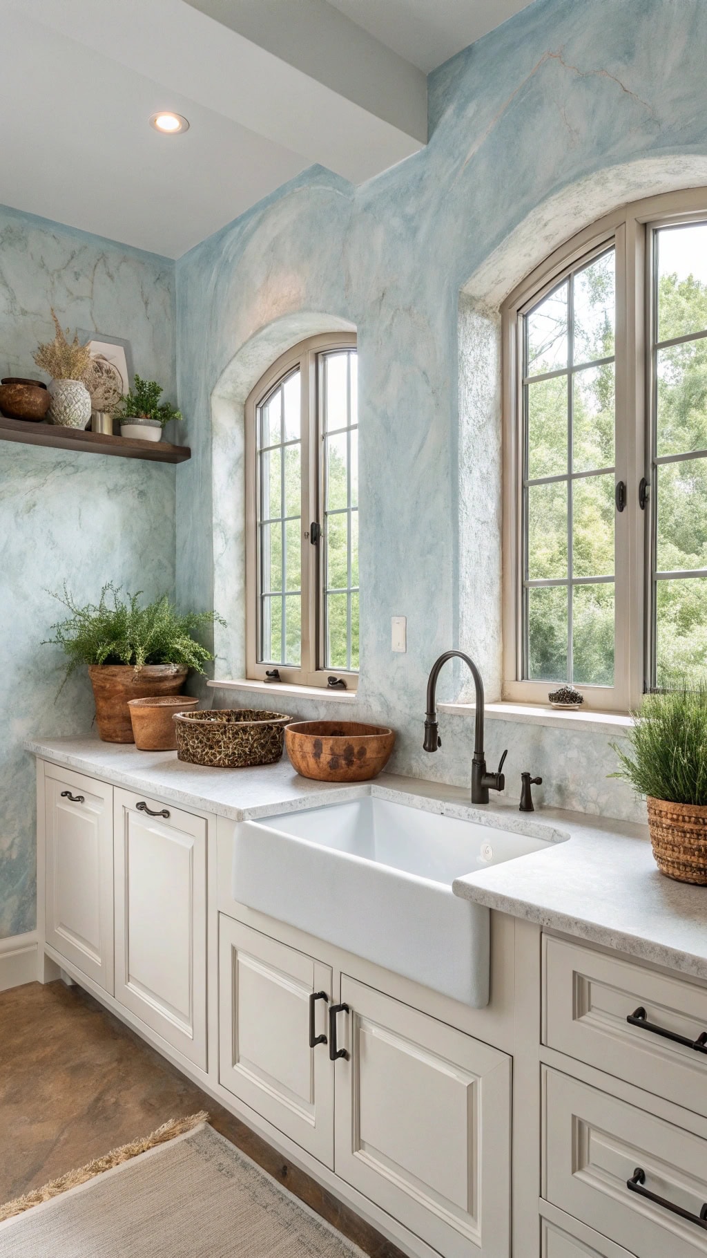 luxurious textured accent walls