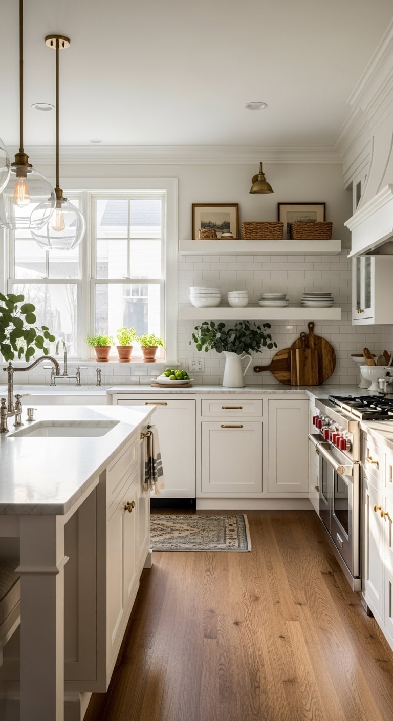 timeless white kitchen elegance