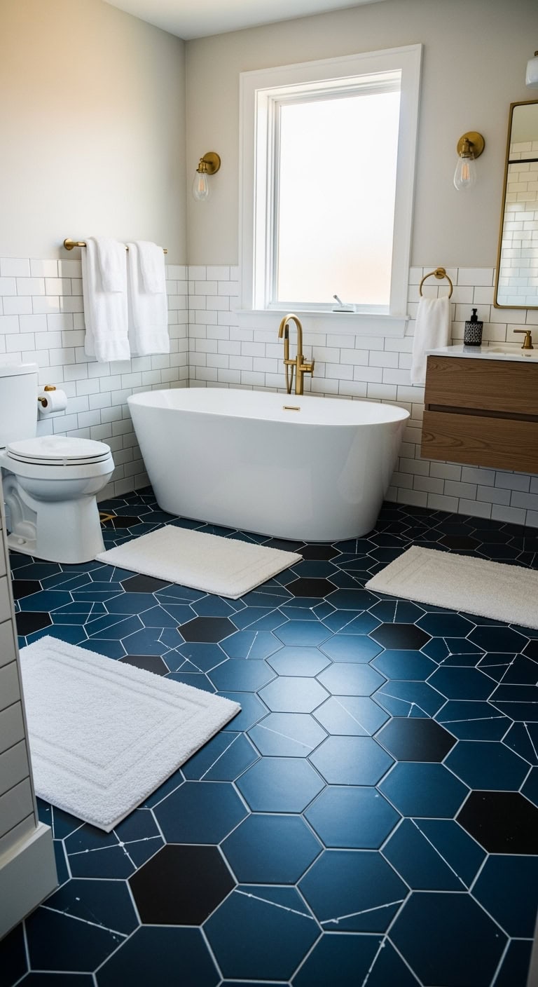 midnight blue celestial geometric wonderland