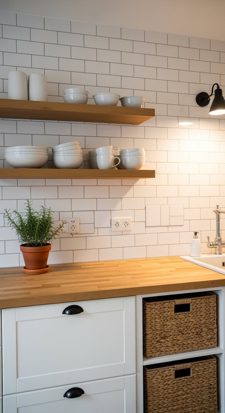 scandinavian cozy white kitchen