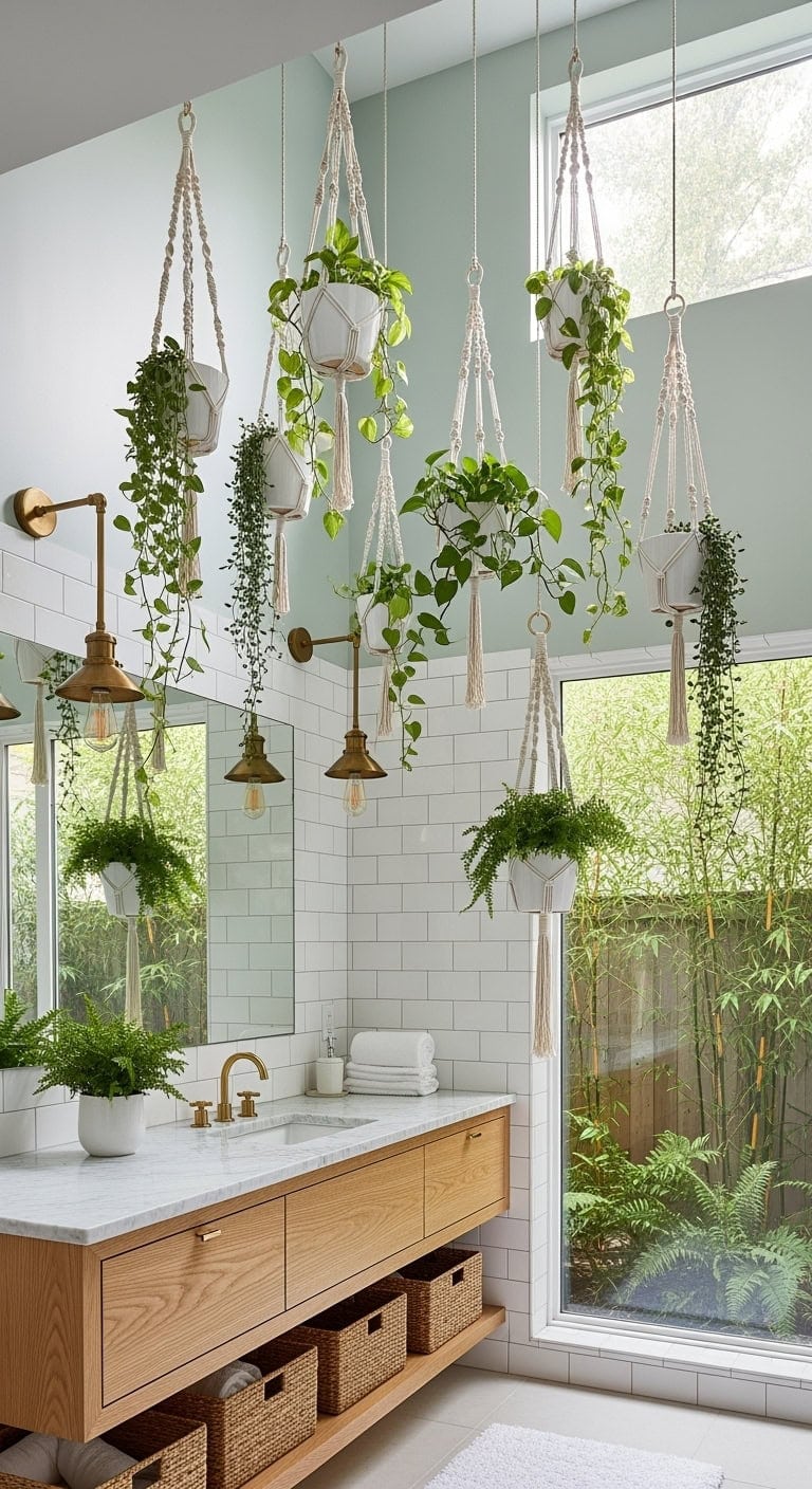 boho spa hanging planters