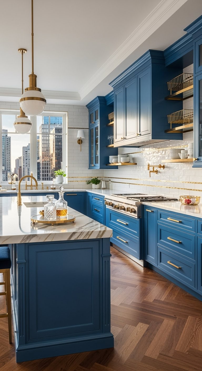 sapphire art deco glamour