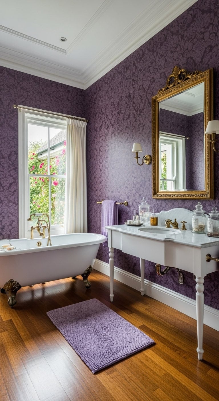 victorian lavender clawfoot sanctuary