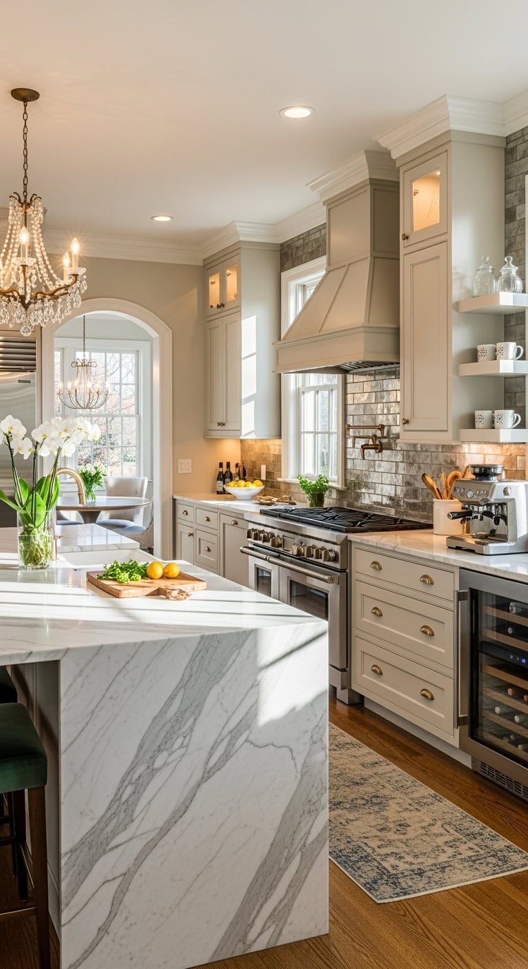 glamorous kitchen with elegance