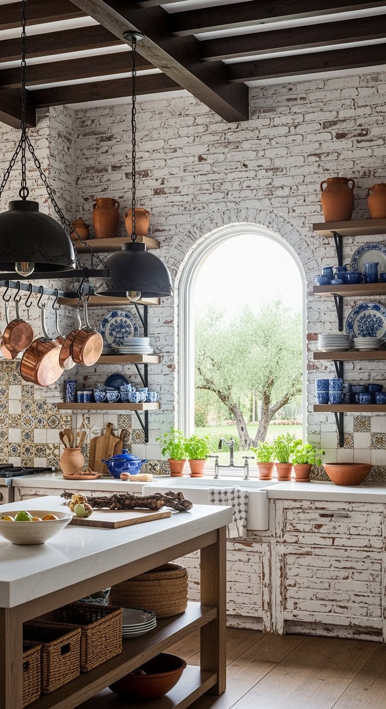 rustic bright textural mediterranean