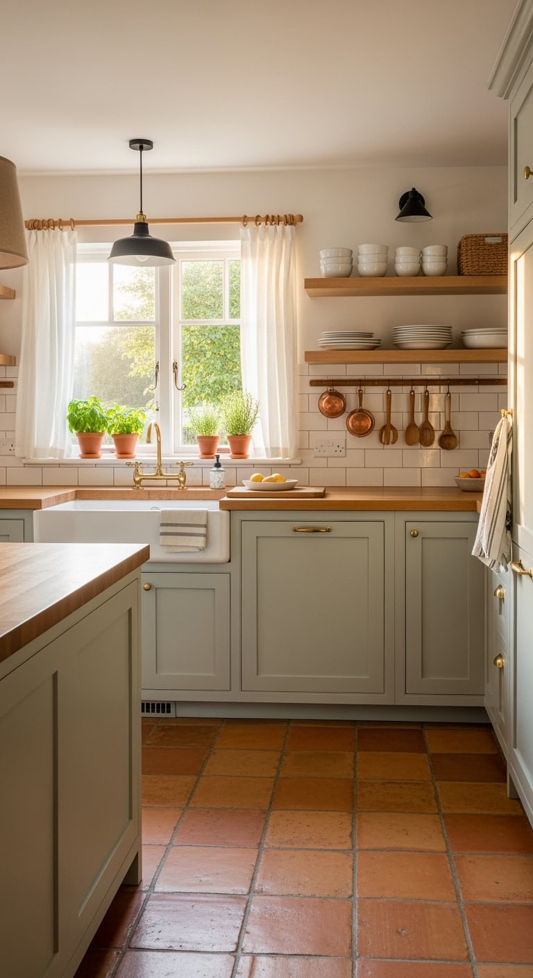 intentional minimalist terracotta kitchen design