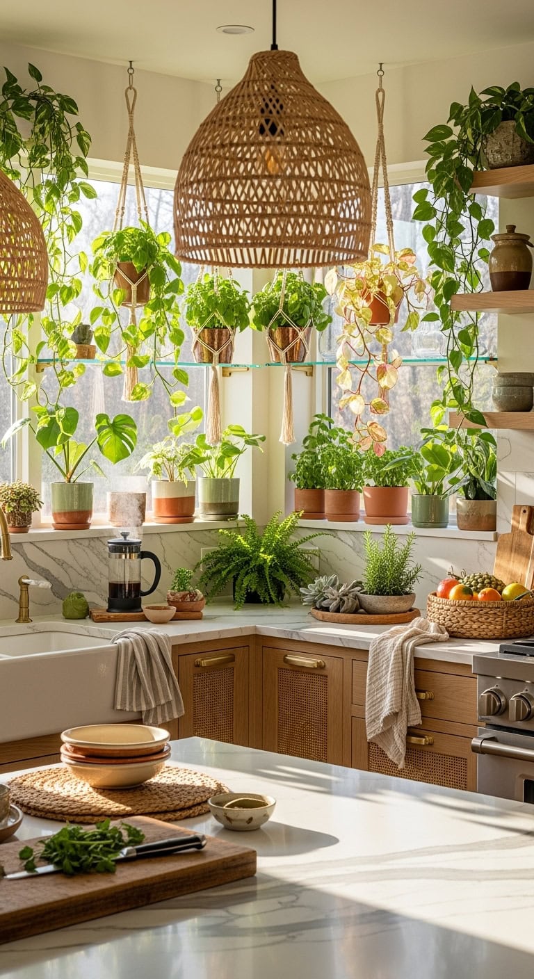 lush trailing edible jungle window garden