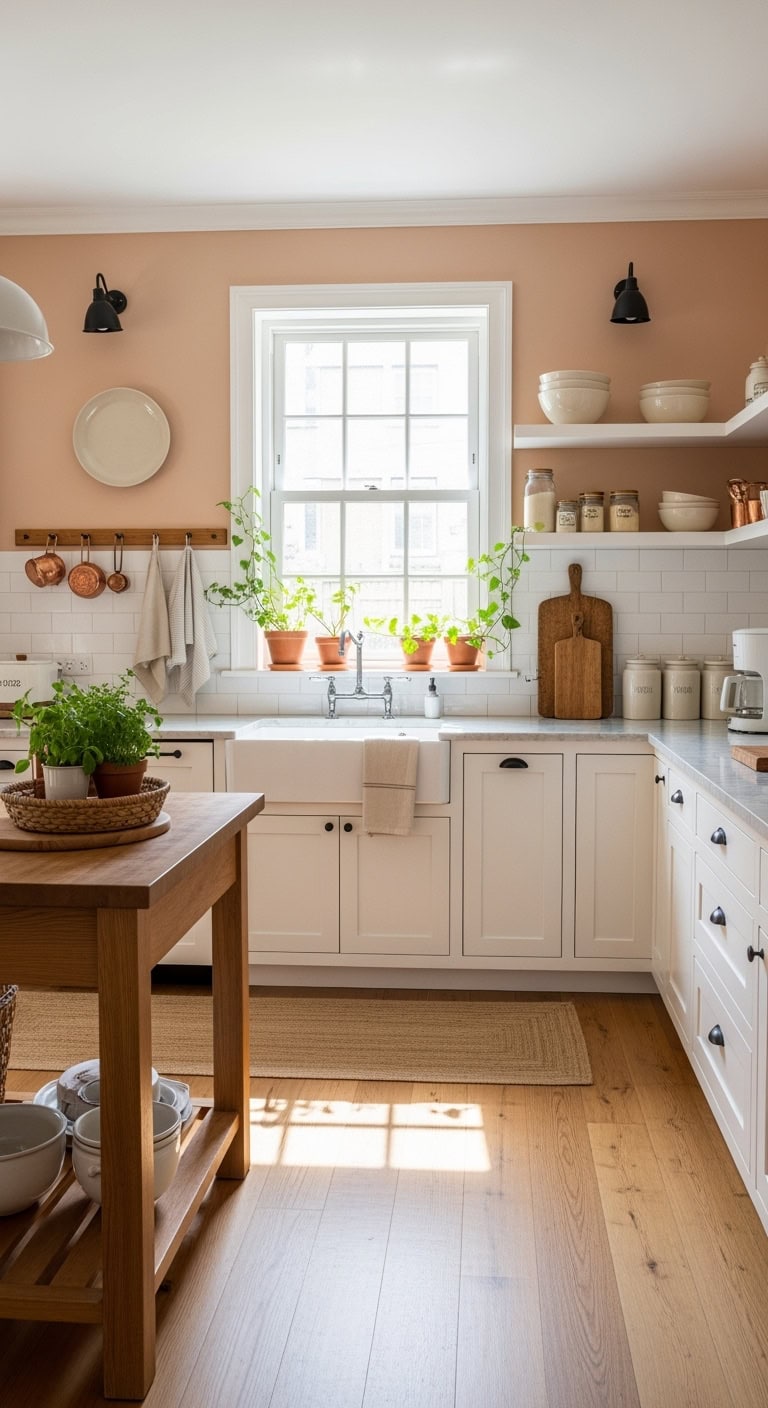 warm minimalist kitchen design