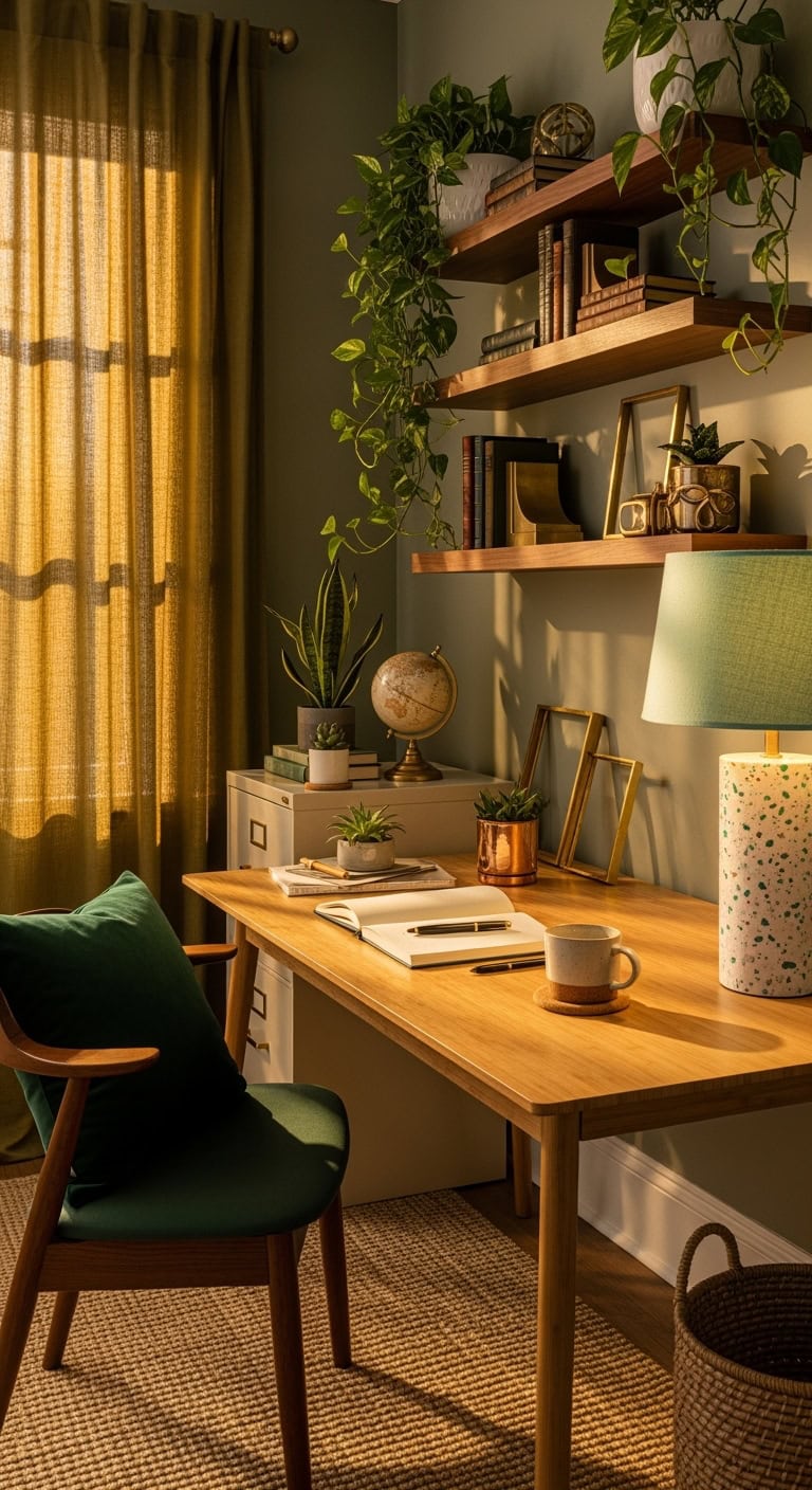 cozy botanical workspace transformation