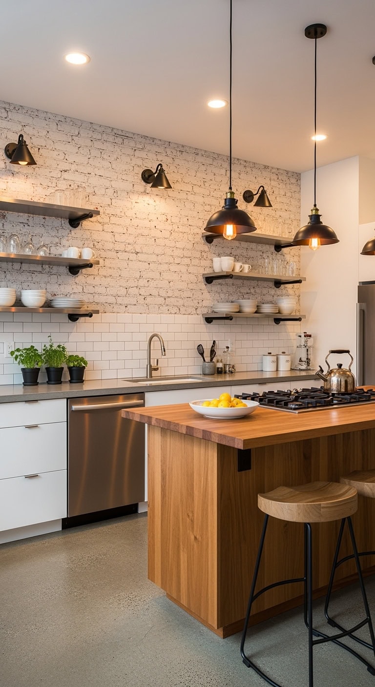 urban industrial kitchen design