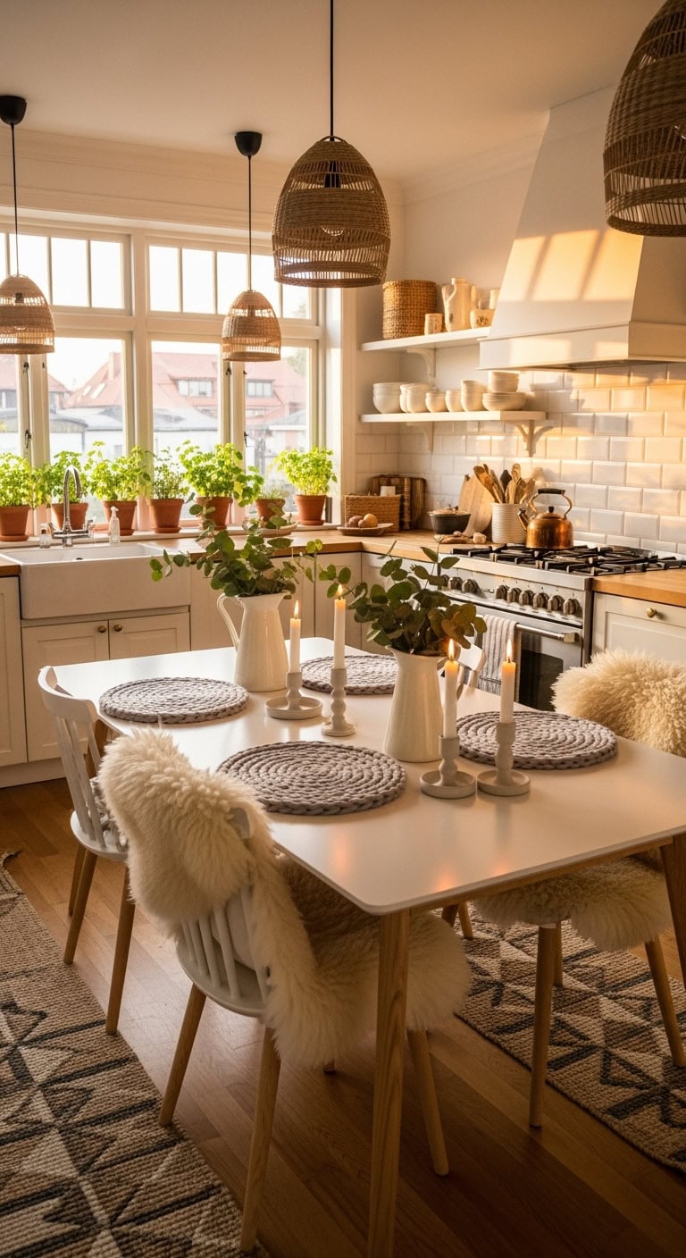 cozy scandinavian kitchen vibes