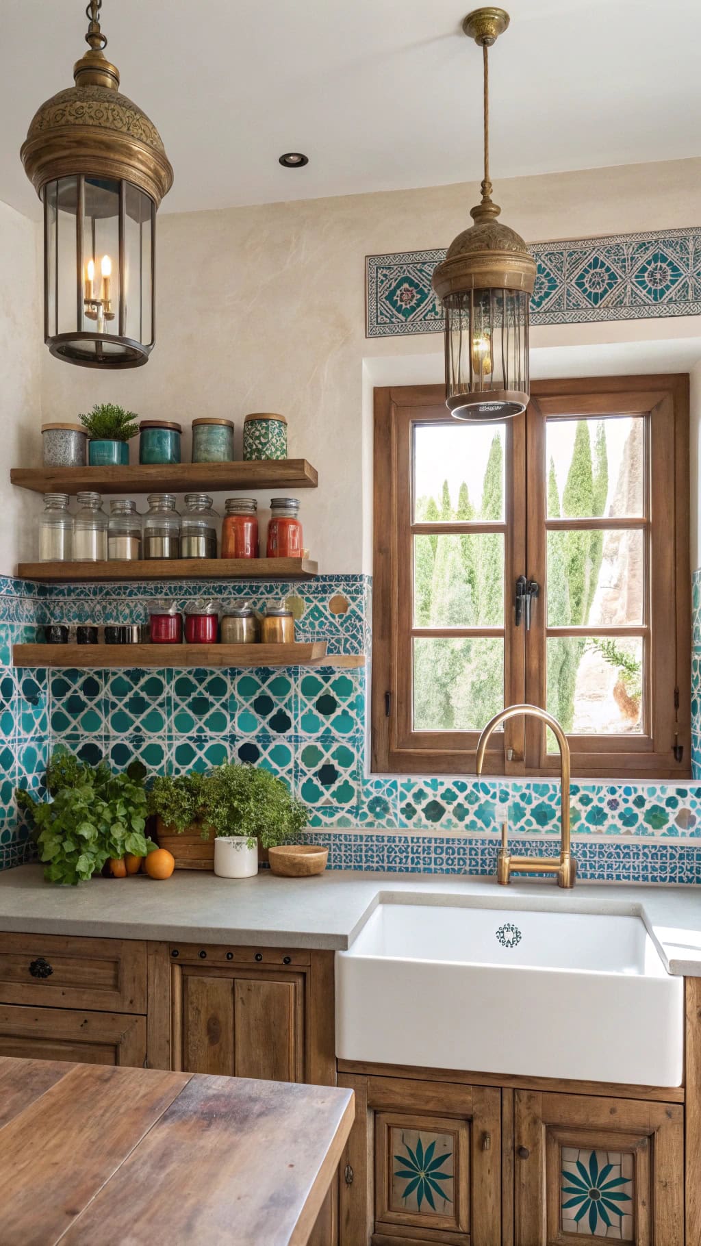 moroccan blue mosaic vibes
