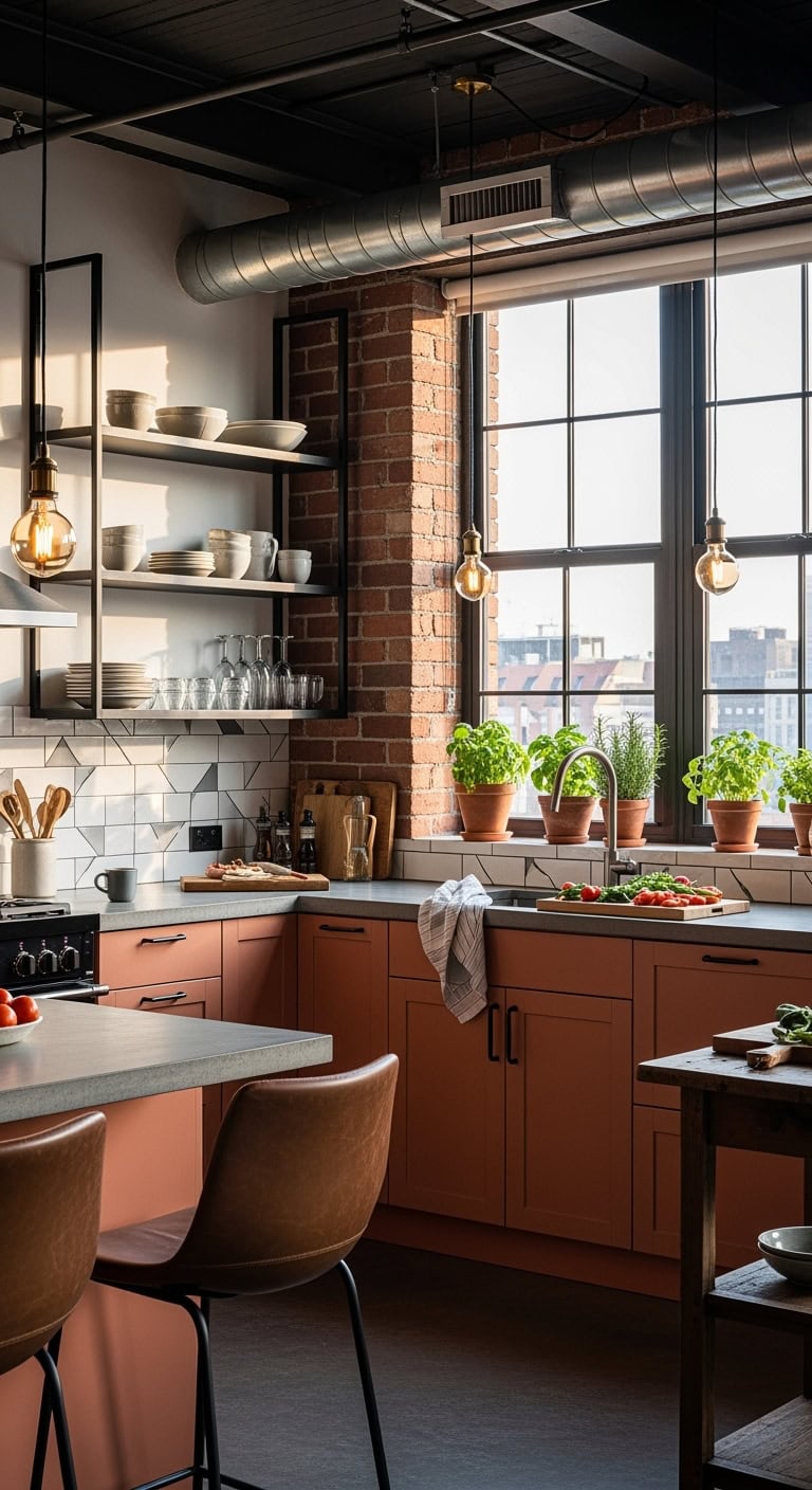 earthy industrial textural minimal