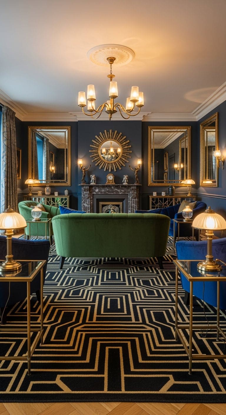 gatsby inspired black gold luxe