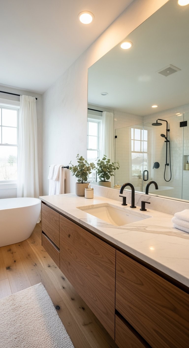 sophisticated black chrome bathroom fixtures