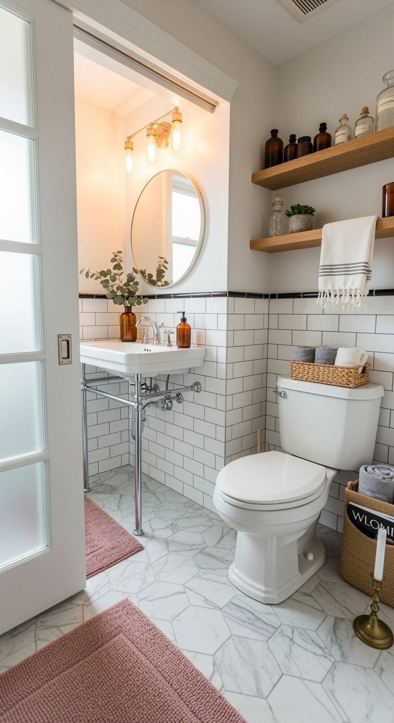 space saving bathroom pocket doors