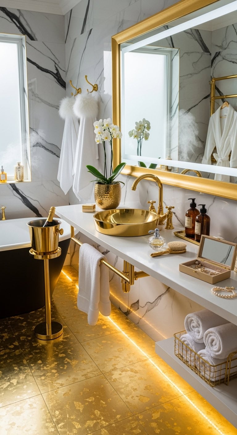 lavish oligarch bathroom extravagance opulence