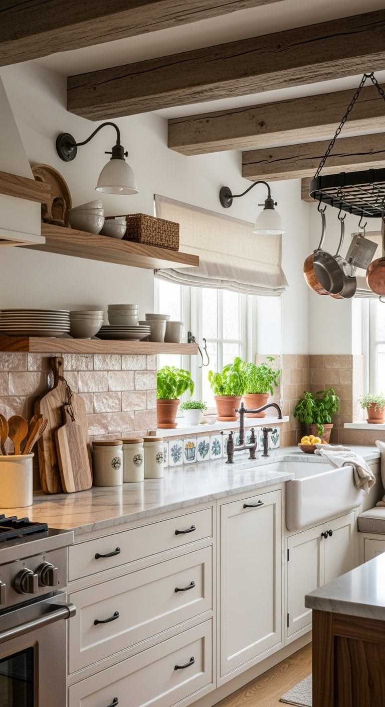 mediterranean rustic kitchen charm