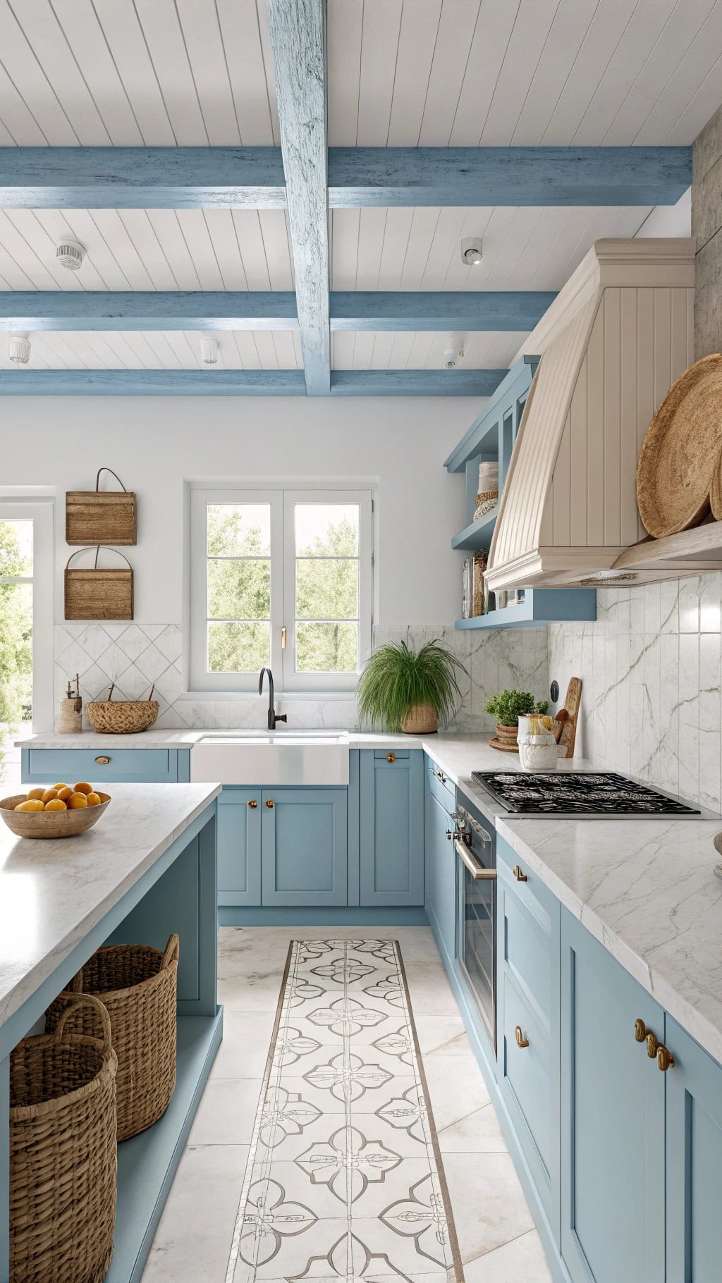 calm blue cohesive design