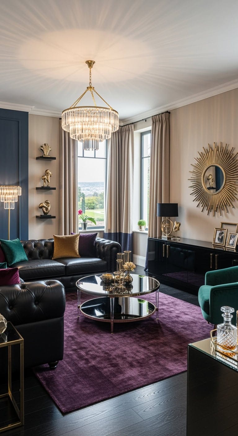 glamorous vintage meets modern luxe